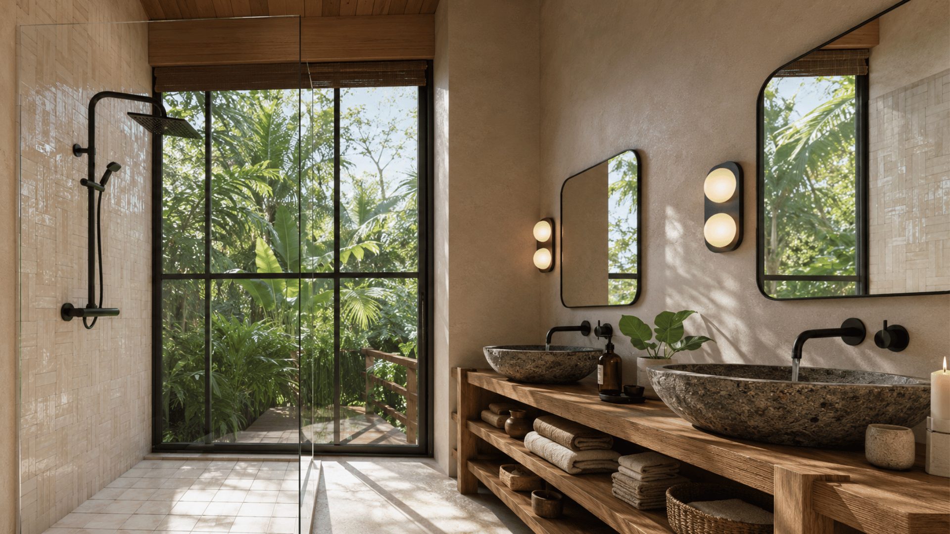 Dos Graneros bathroom in the Blanc palette