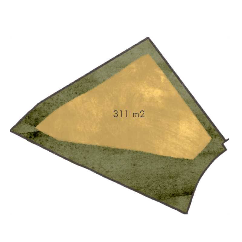 Buildable area diagram for Homesite 2