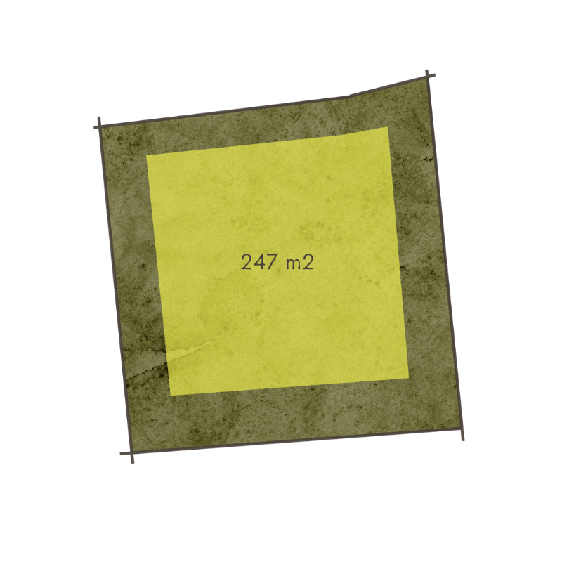 Buildable area diagram for Homesite 4